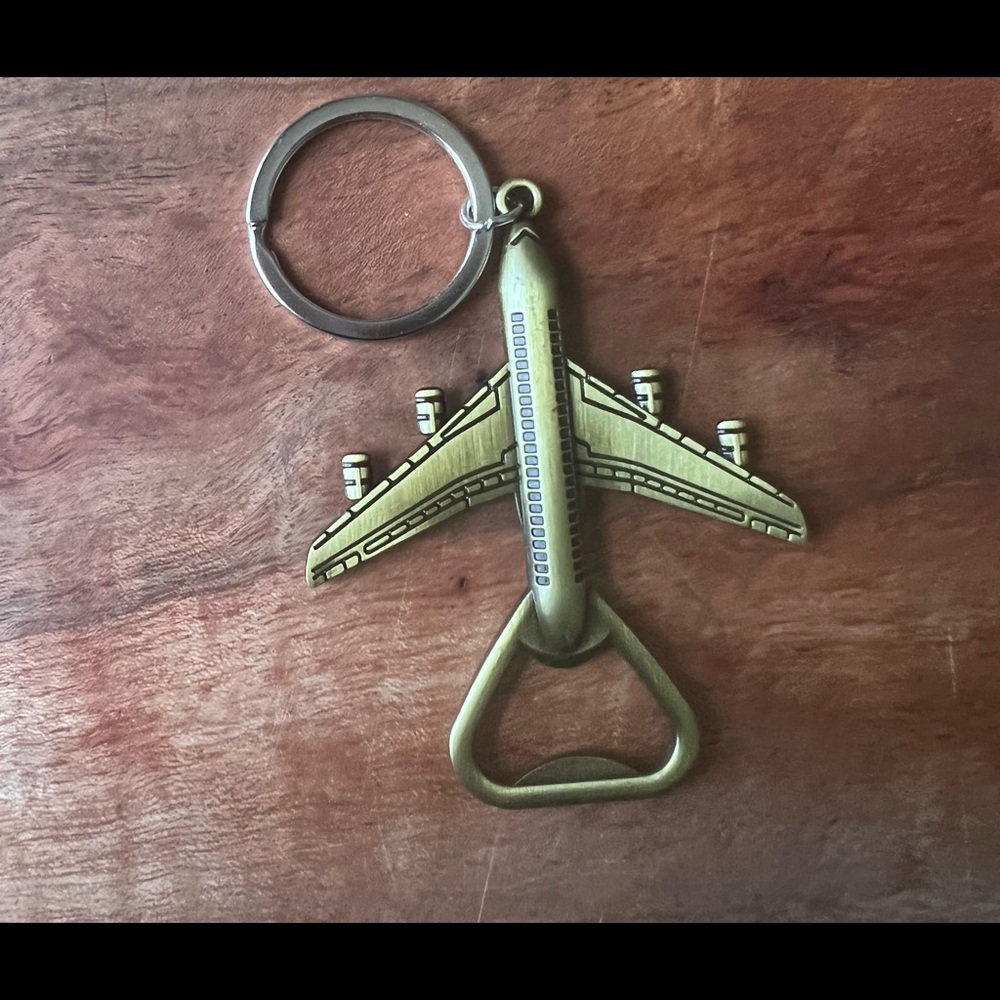 Airplane Bottle opener Keychain